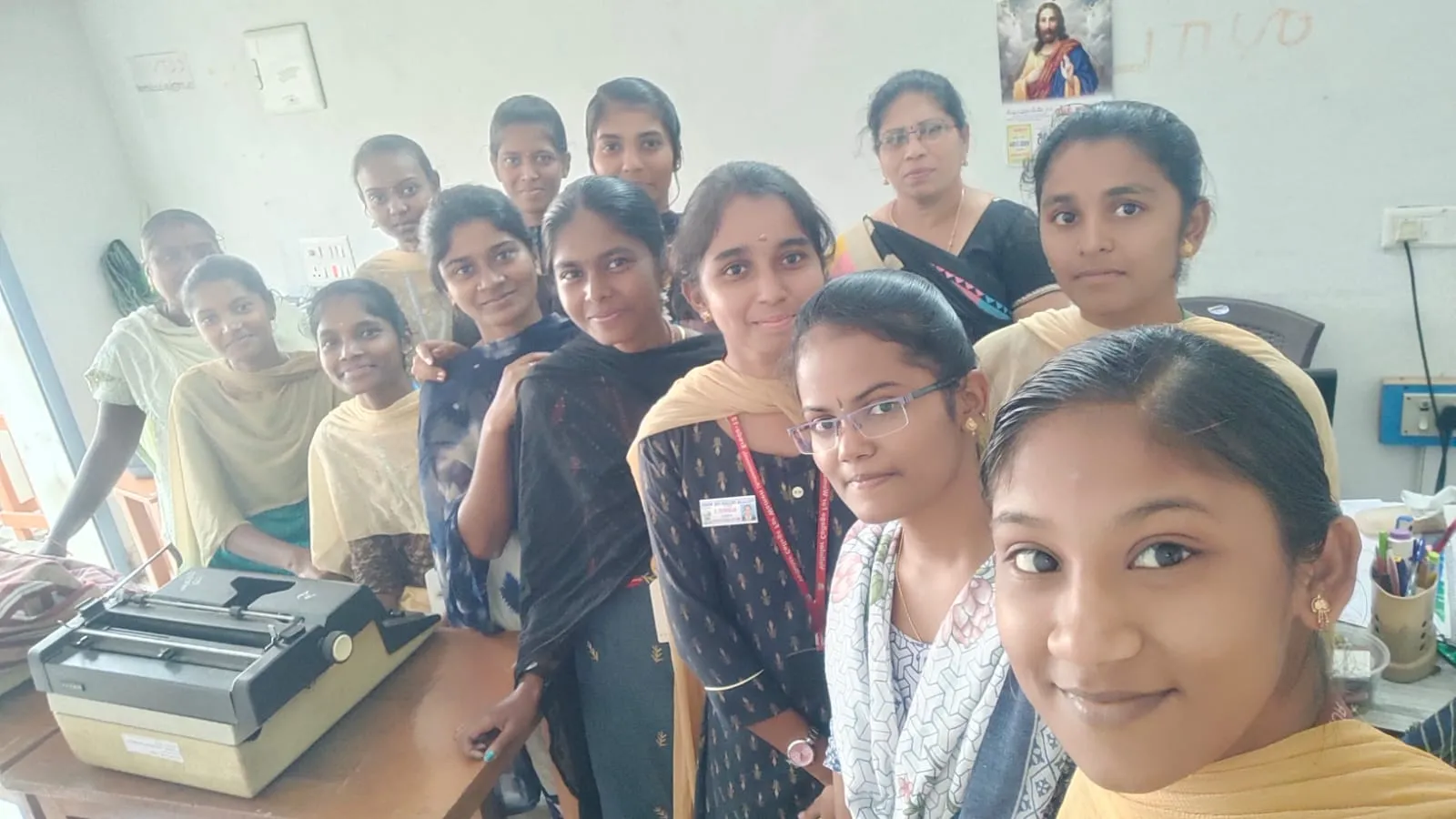 Computer training classroom